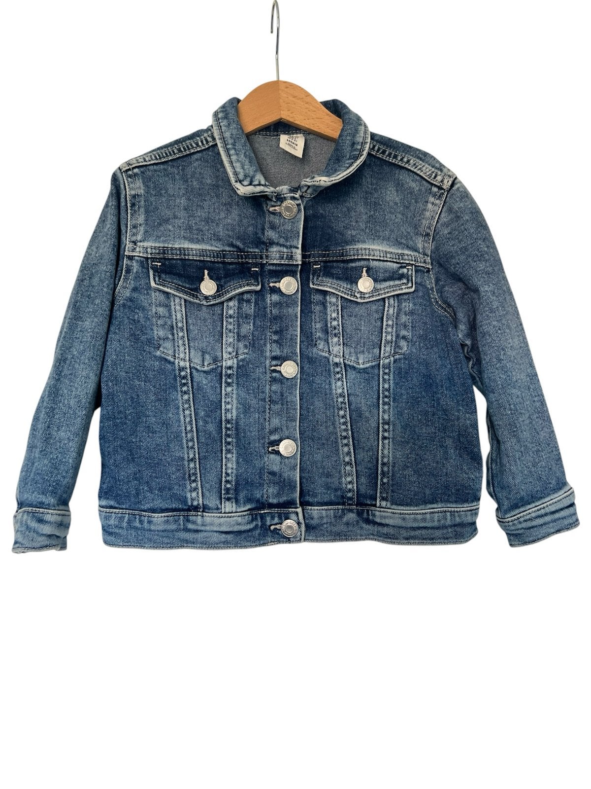 Spijkerjas H&M in uitstekende staat 116, Ophalen of Verzenden, Zo goed als nieuw, Jongen of Meisje, Jas