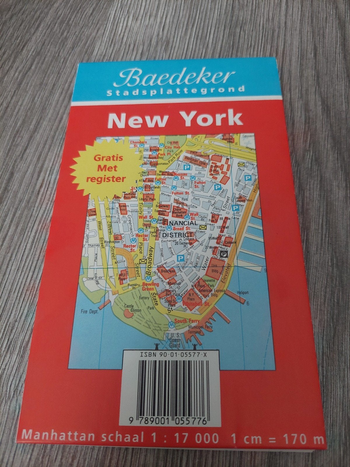 vintage plattegrond NEW YORK 1993  incl ansichtkaarten, Boeken, Overige gebieden, Verzenden, Nieuw, Landkaart