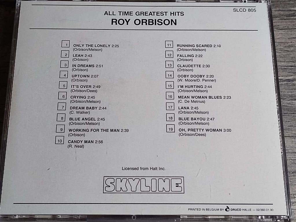 Roy Orbison ‎– All-Time Greatest Hits, Ophalen of Verzenden, Zo goed als nieuw, Pop