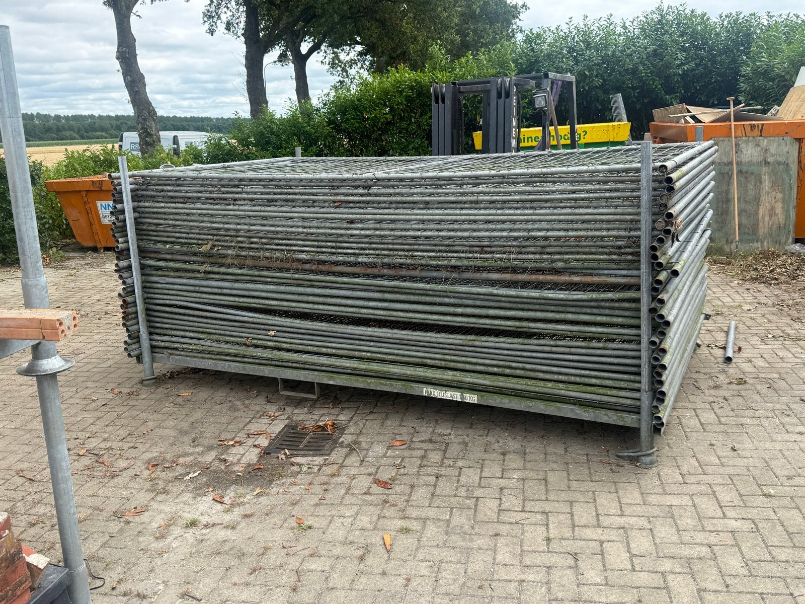31 Heras Bouwhekken  met transportbok- Gebruikt, Ophalen, Gebruikt, Overige typen, Minder dan 2 meter