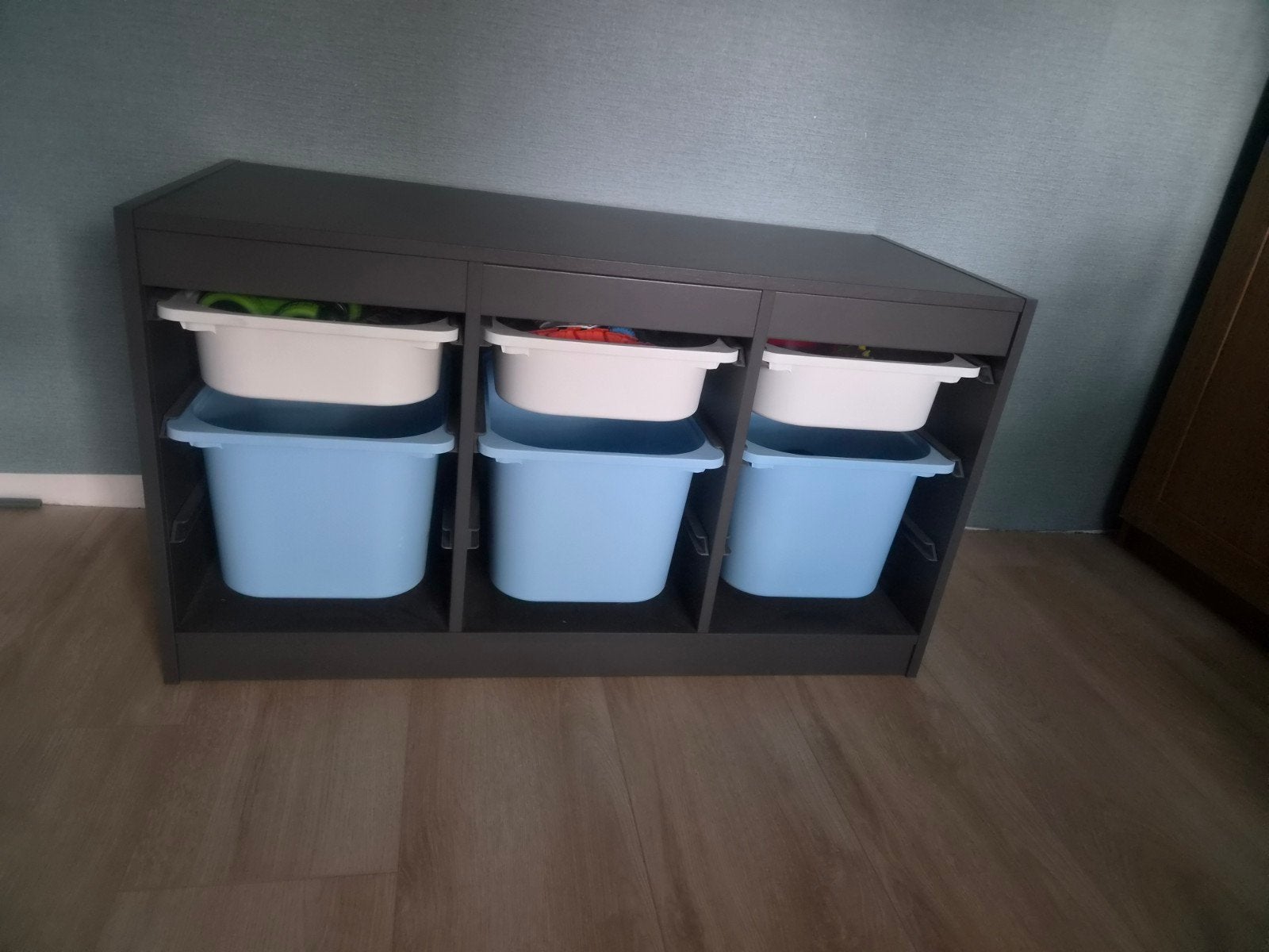 Trofast opbergkast met bakken, nog geen jaar oud, Kinderen en Baby's, Ophalen, Kast, Zo goed als nieuw, 75 tot 100 cm