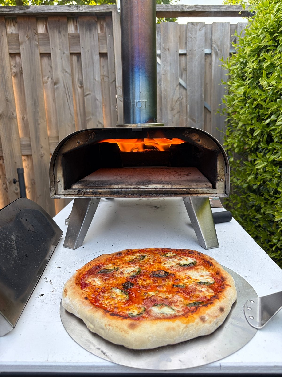 KitchenBrothers Houtgestookte Pizza Oven +/- 460C, Ophalen, Gebruikt