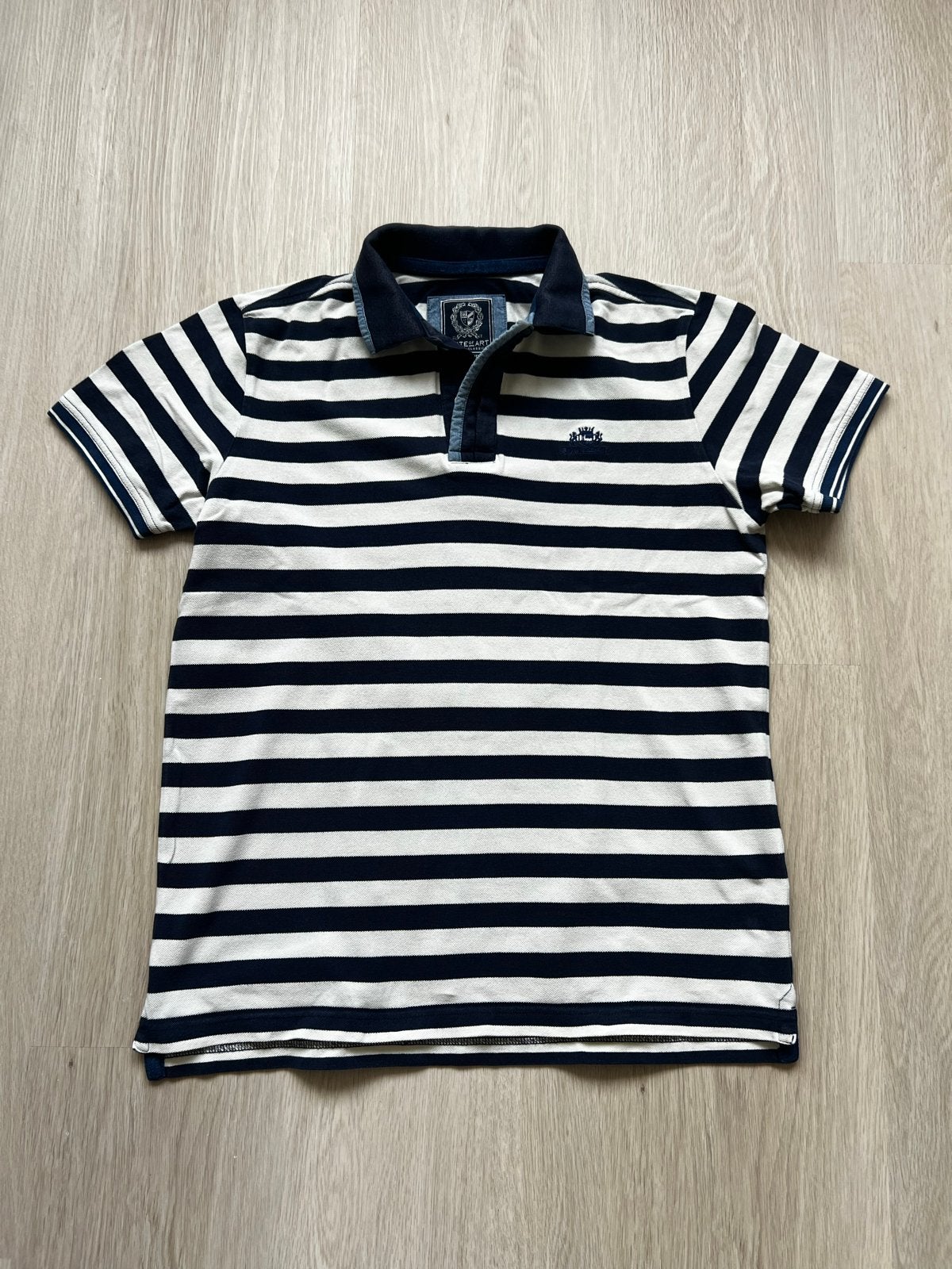State of Art Polo Shirt - Blauw/Wit gestreept, Maat L, Ophalen of Verzenden, Gedragen, Maat 52/54 (L), Blauw