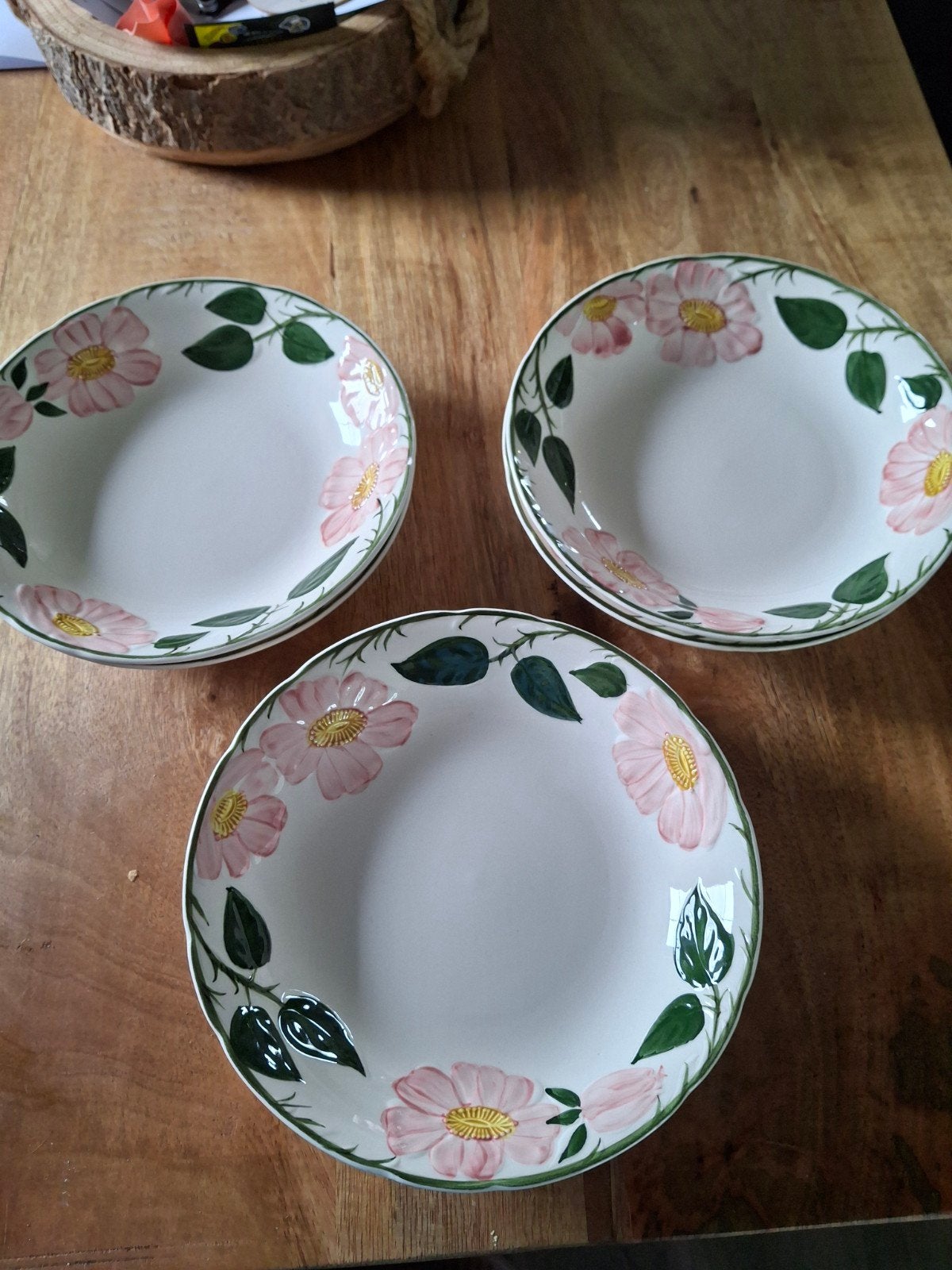 Villeroy & Boch Wild Rose diepe borden (6 stuks), Gebruikt, Klassiek, Villeroy & Boch, Ophalen of Verzenden