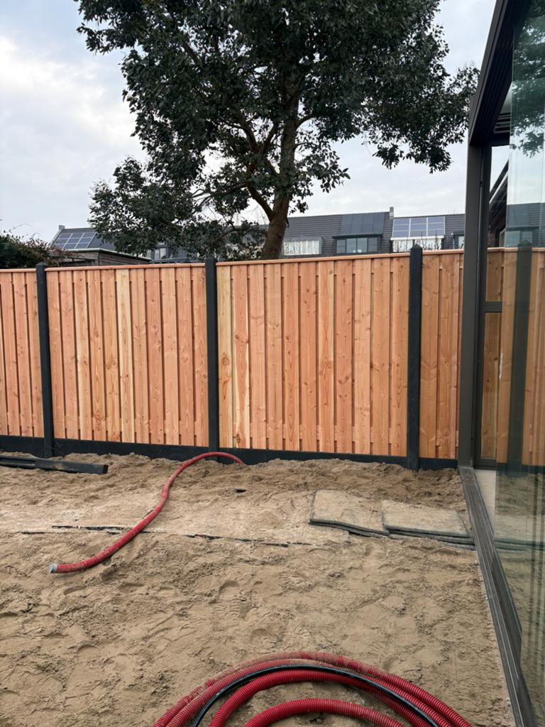 Hout-beton schuttingen | Grenen & Douglas, Ophalen
