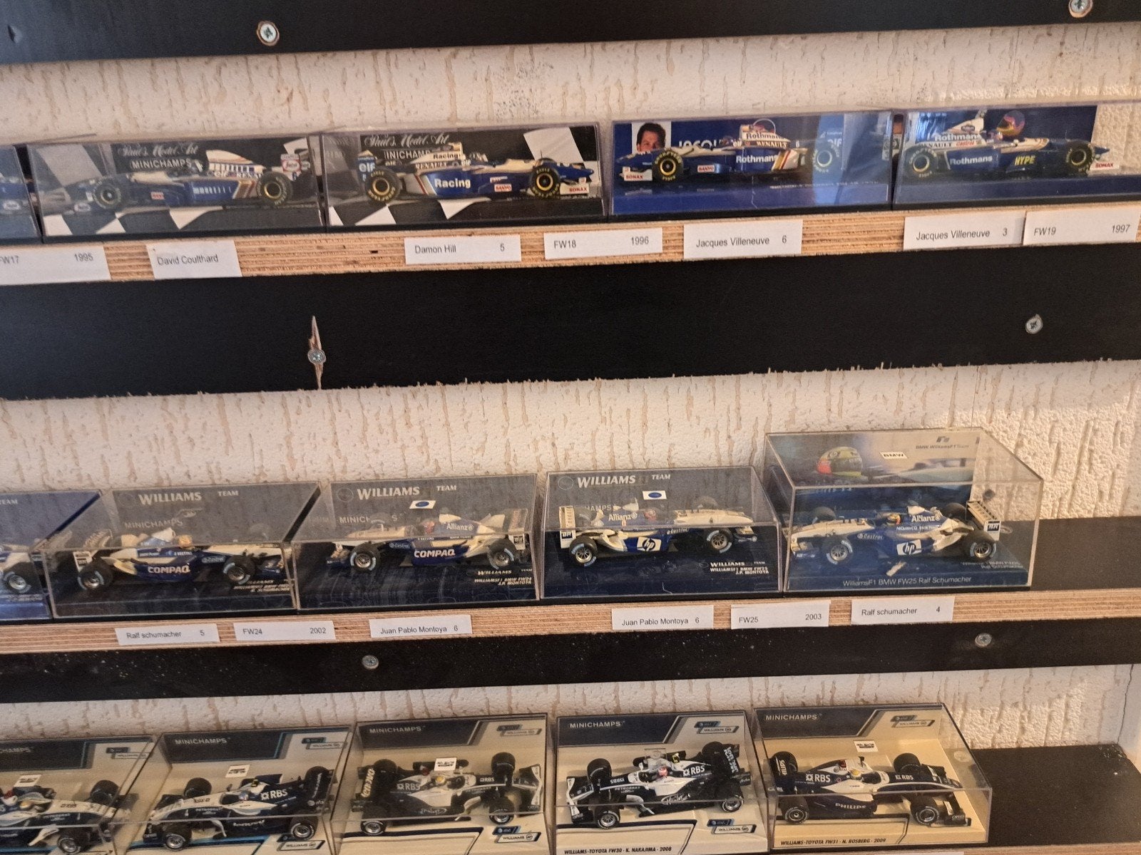 Grote collectie Williams F1 M-hamps en Spark 1:43 89 stuks!, Ophalen, Nieuw, Overige typen