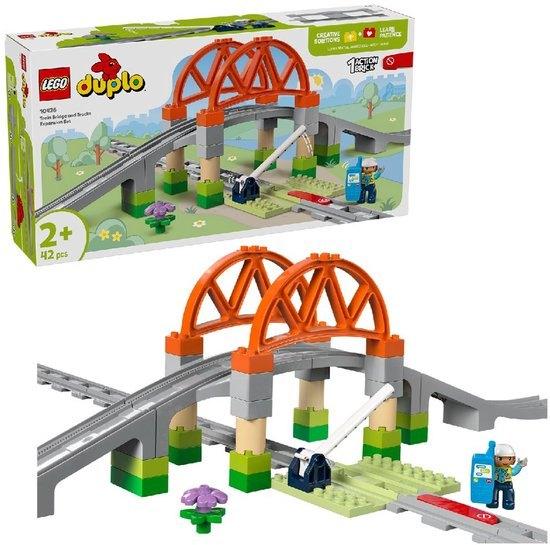 LEGO DUPLO - Stad Treinbrug en rails uitbreidingsset - 10426, Nieuw, Ophalen of Verzenden, Duplo, Www.loods56.nl