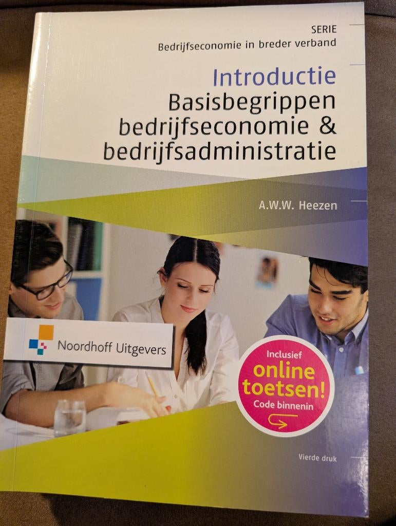 Introductie basis begrippen bedrijfseconomie & adm., Ophalen of Verzenden, Zo goed als nieuw, Economie en Marketing