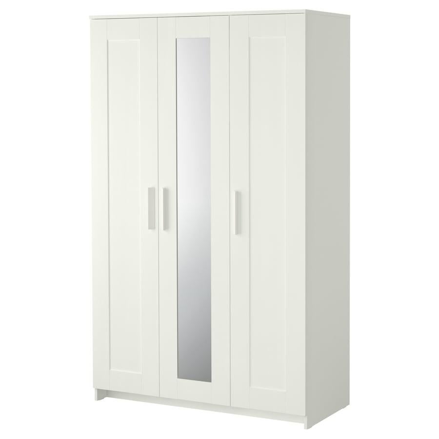 Ikea Brimnes kledingkast met spiegel, Huis en Inrichting, Ophalen, Met deur(en), Zo goed als nieuw, 150 tot 200 cm