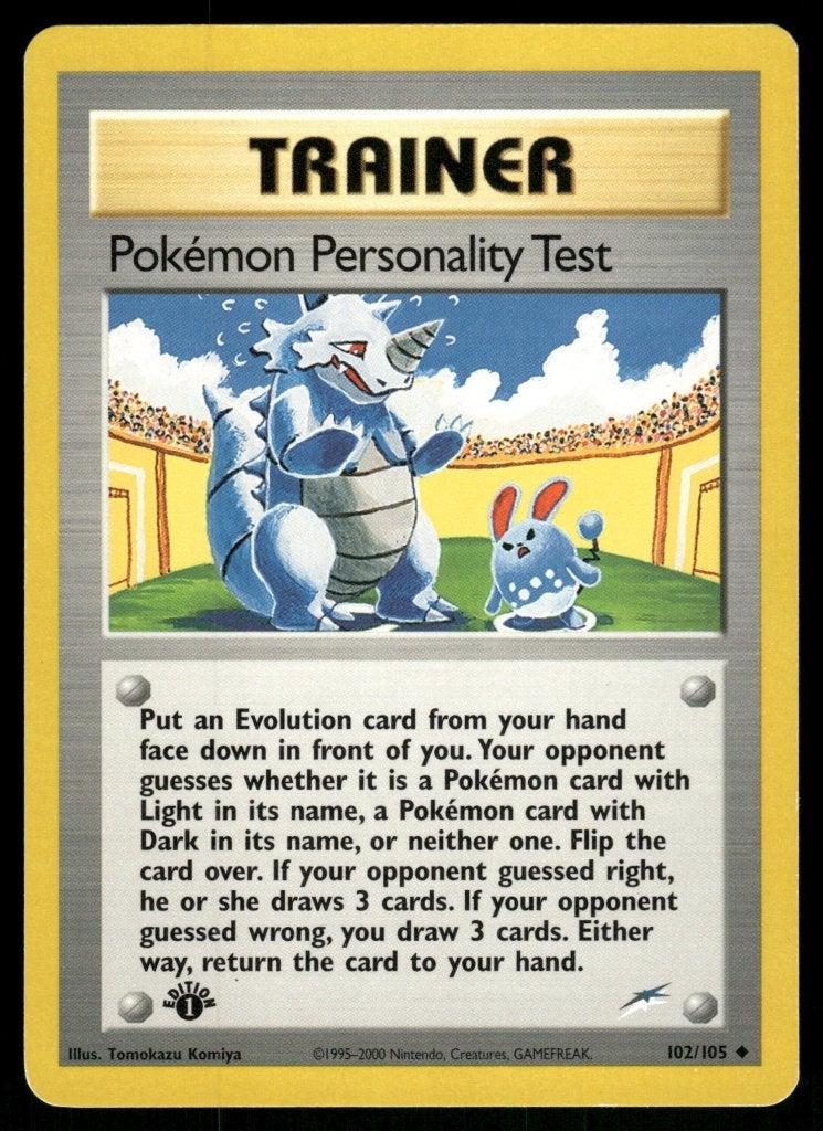 Pokémon Personality Test 102/105 - Neo Destiny (1st edition), Verzenden, Gebruikt