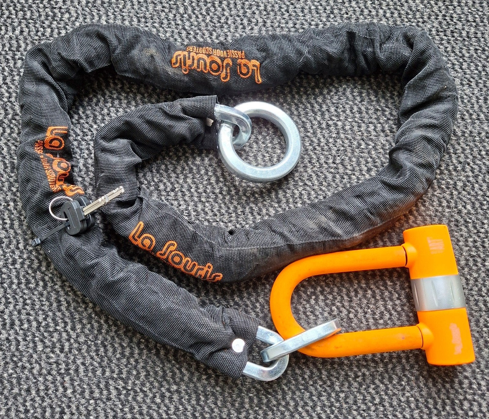 Nieuw Kettingslot met Beugelslot 120 cm Brommer Scooter, Ophalen of Verzenden, Nieuw