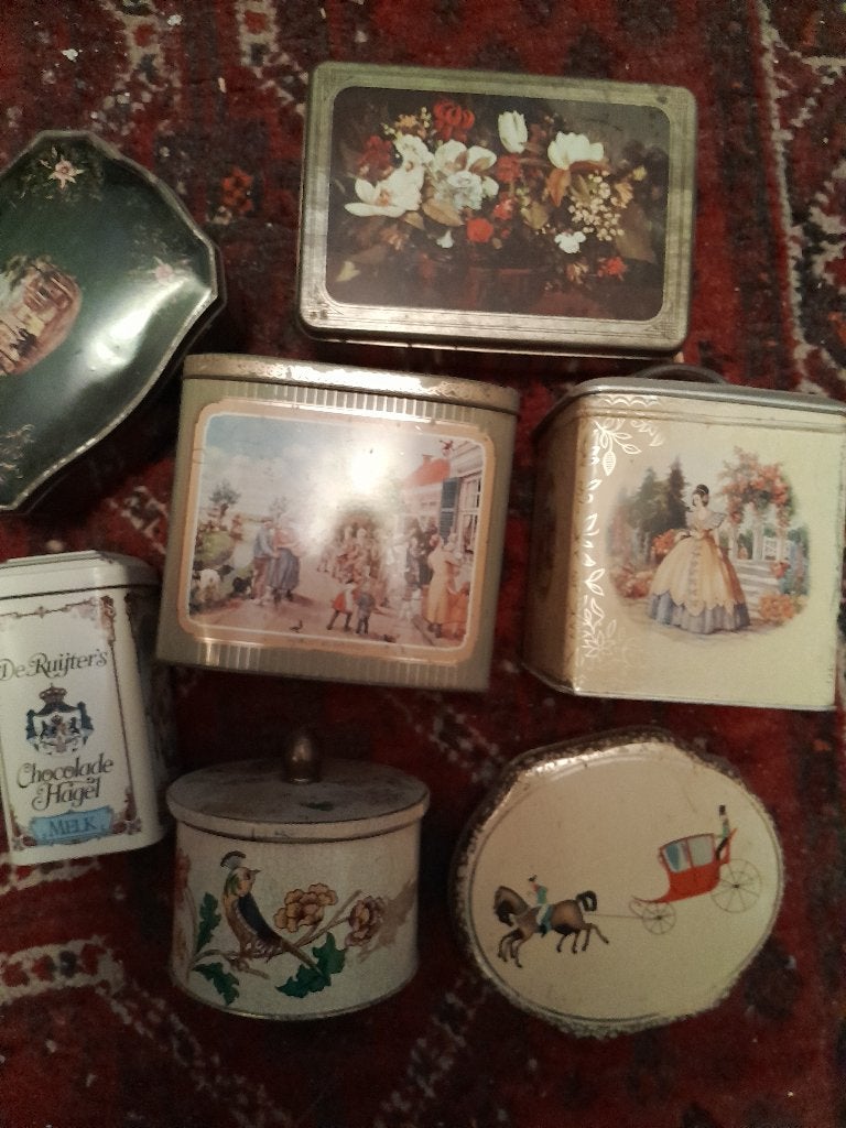 Reclame blikken, Vintage, Gebruikt, Meerkleurig, Ophalen of Verzenden
