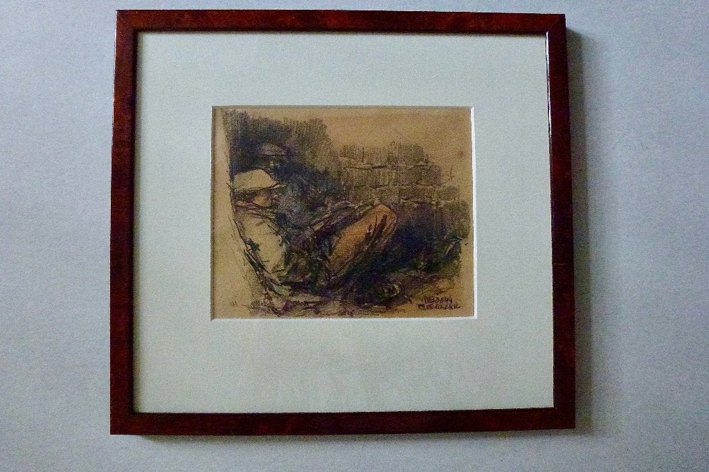 Herman Moerkerk 1879 - 1949, Ophalen of Verzenden, Tekening, Potloodtekening, Handgemaakt