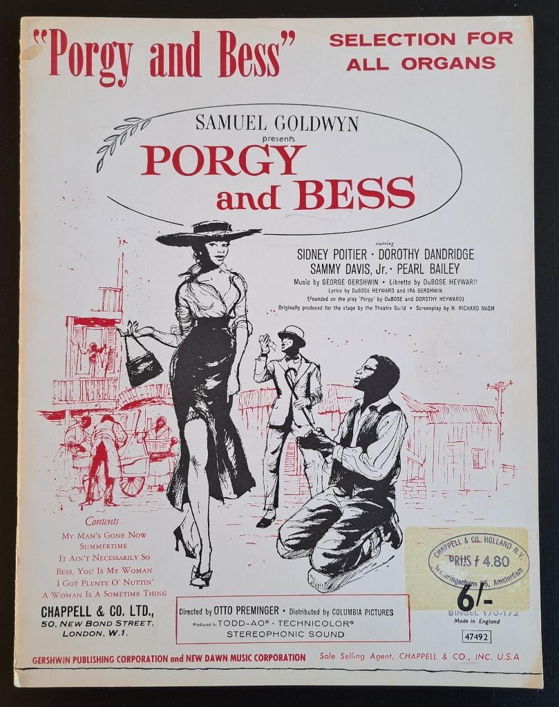 Porgy and Bess - selection for all organs - Samuel Goldwin, Gebruikt, Overige genres, Ophalen of Verzenden, Overige instrumenten