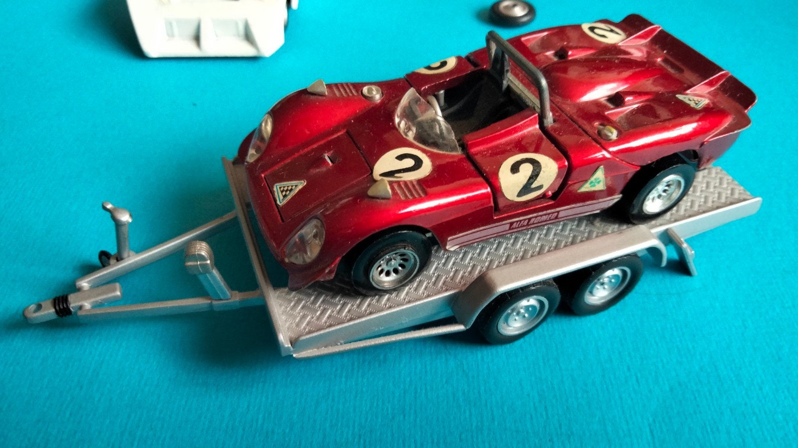 Mebetoys Alfa Romeo 33-3 Hot Wheels, Hobby en Vrije tijd, Ophalen of Verzenden, Gebruikt, Auto, Overige merken