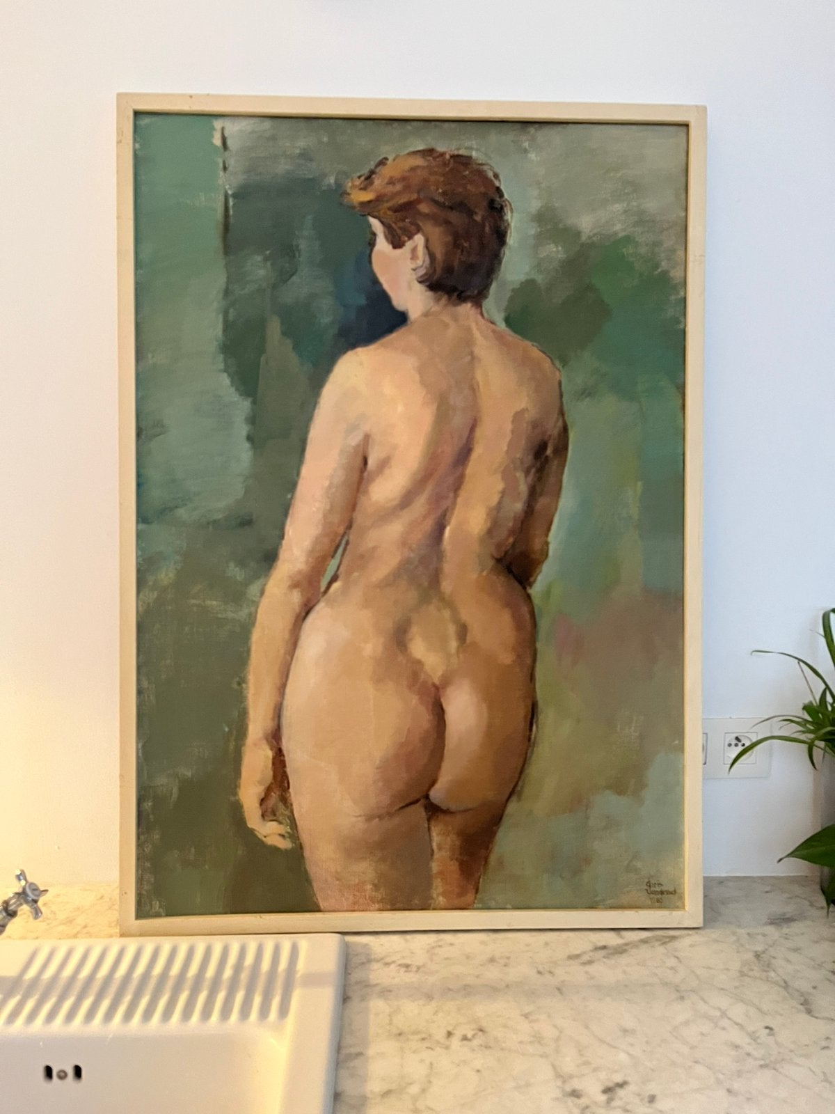 KUNST SCHILDERIJ GROOT NAAKT CHRIS VAN DESSEL PRACHTIG, Antiek en Kunst, Ophalen of Verzenden