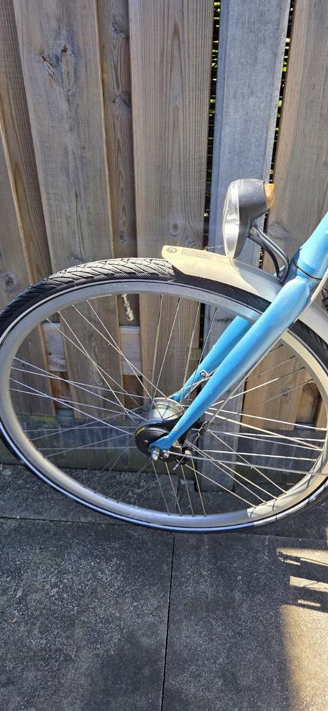 Damesfiets met kinderzitje - band leeg, niet lek!, Overige merken, Ophalen of Verzenden, Trommelrem, 53 tot 56 cm