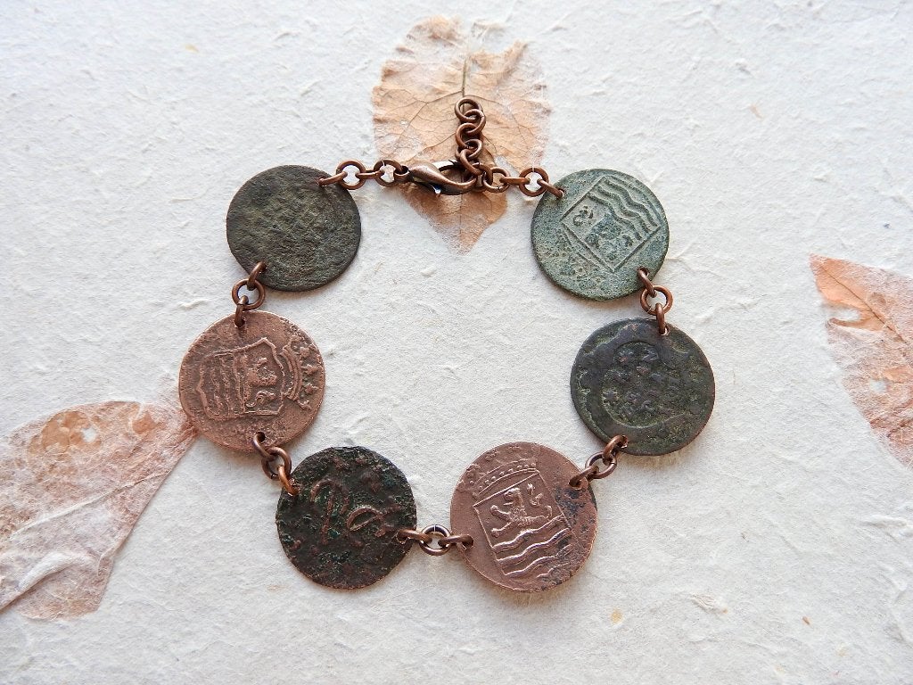 Zeeland 18e eeuwse VOC duit munt armband, Overige materialen, Overige kleuren, NL, Nieuw