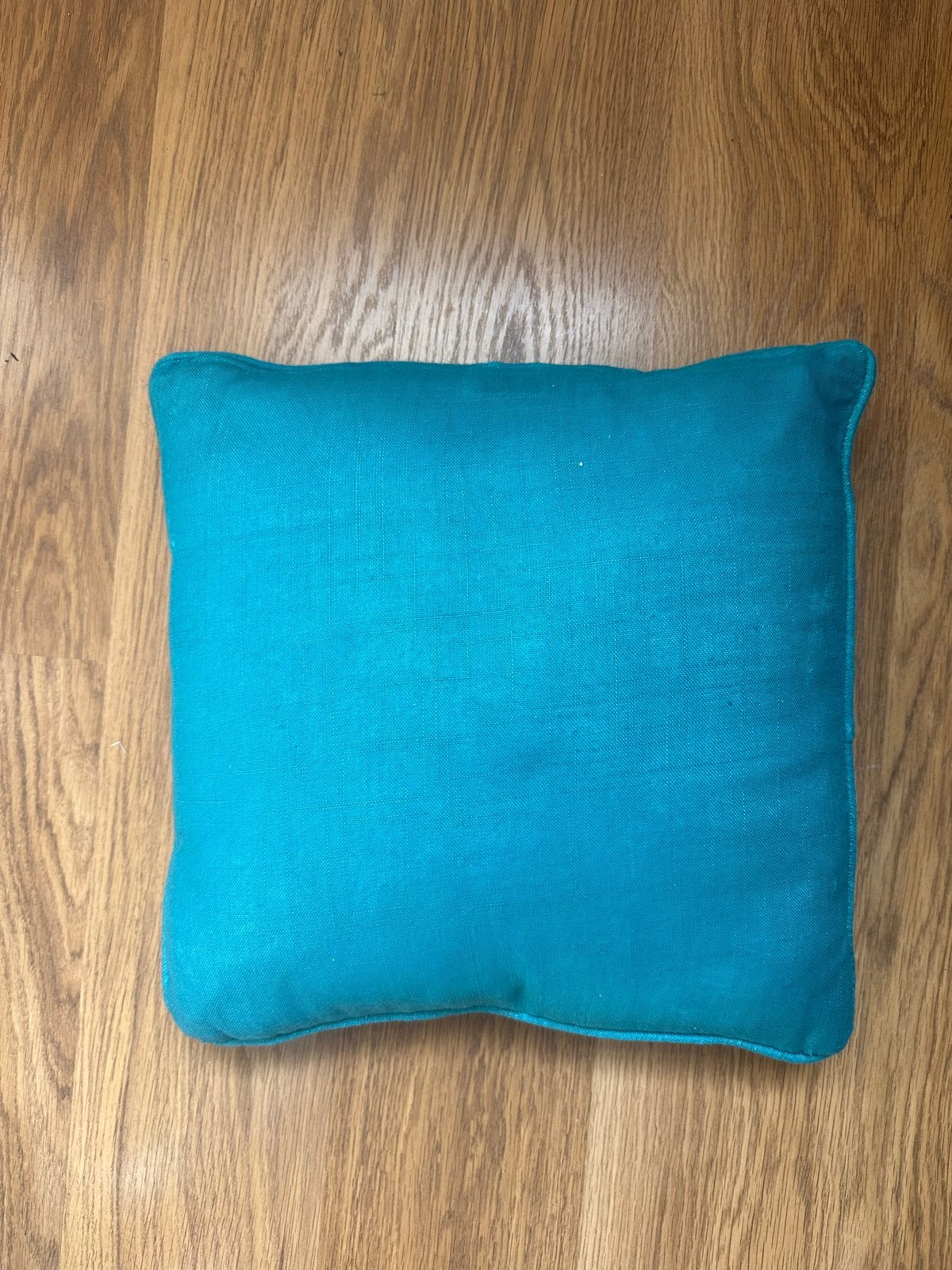Turquoise Sierkussen, Huis en Inrichting, Overige merken, Gebruikt, Blauw, Inclusief binnenkussen