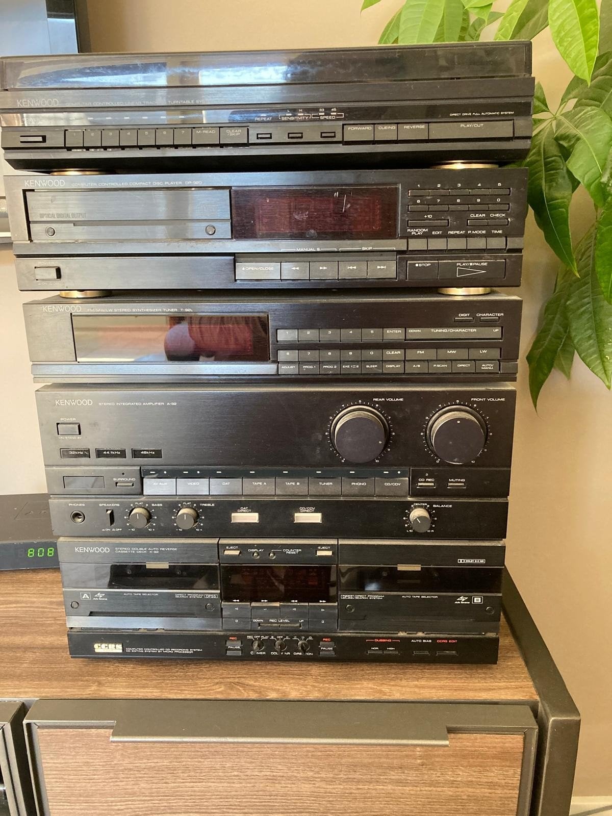 Kenwood Stereo Installatie met Speakers - Zo goed als nieuw, Ophalen, Zo goed als nieuw, Cassettedeck, Losse componenten