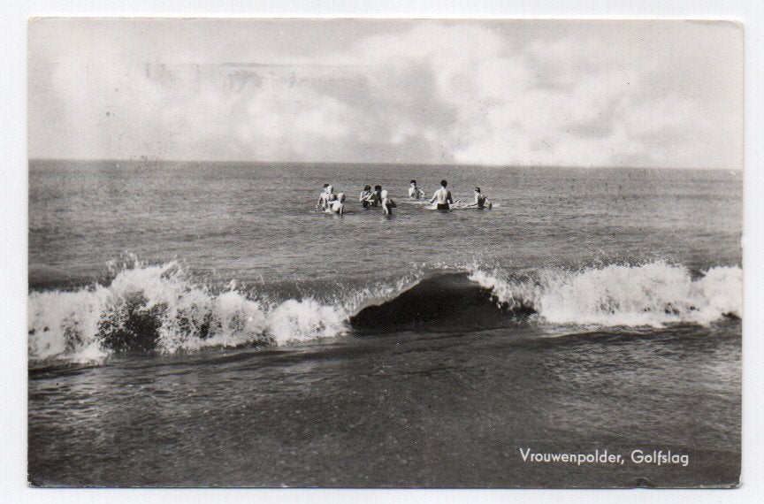 Vrouwenpolder Golfslag 1965, Verzamelen, Ophalen of Verzenden, 1960 tot 1980, Gelopen, Zeeland