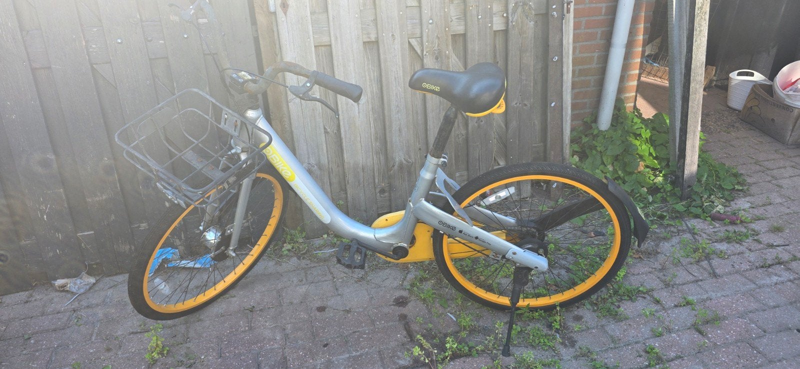Obike fiets met massieve banden - nooit meer lek!, Gebruikt, Velgrem, 53 tot 57 cm, Ophalen