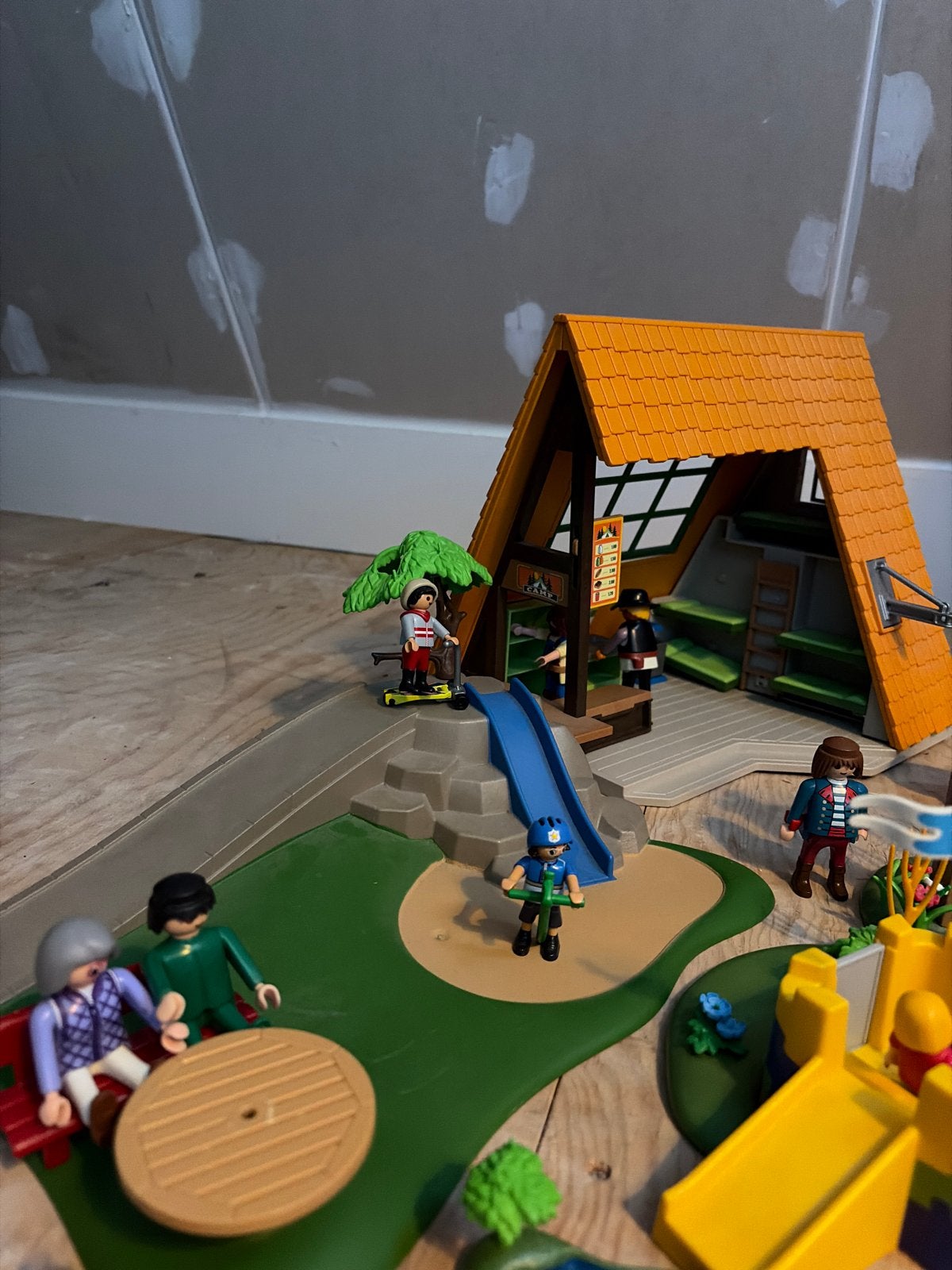 Grote Playmobil set: Vakantiehuis, speeltuin, auto en boot, Ophalen, Gebruikt, Complete set, Overige typen