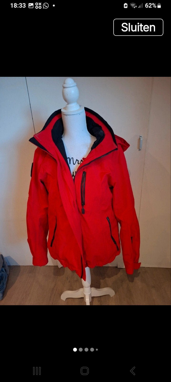 Human Nature shell jas/jack., Ophalen of Verzenden, Zo goed als nieuw, Maat 56/58 (XL), Blauw