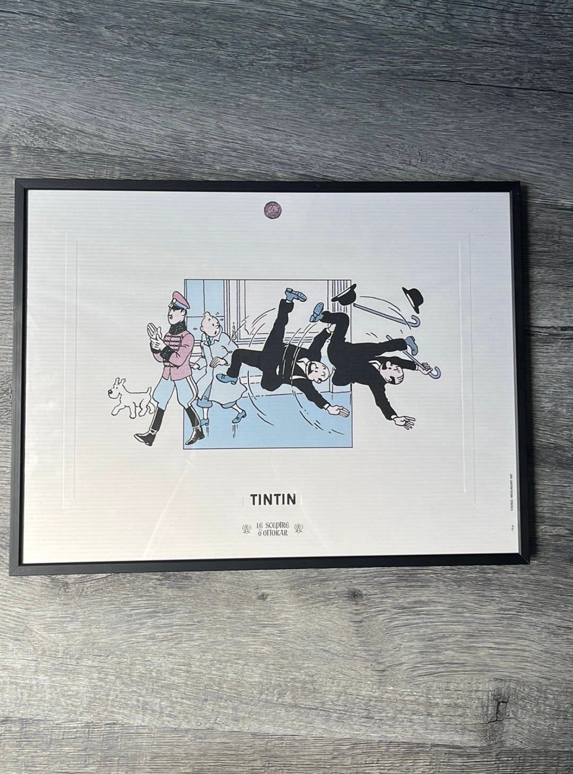 Kuifje Tin Tin poster, Ophalen, Nieuw, Minder dan 50 cm, Foto of Poster