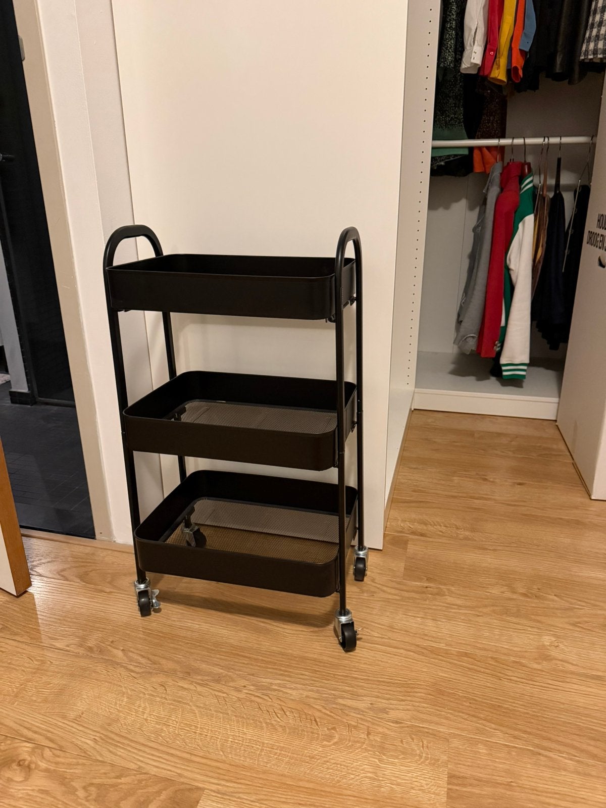 Trolley zwart zgan op wielen, Minder dan 50 cm, Zwart, Ophalen of Verzenden, Zo goed als nieuw