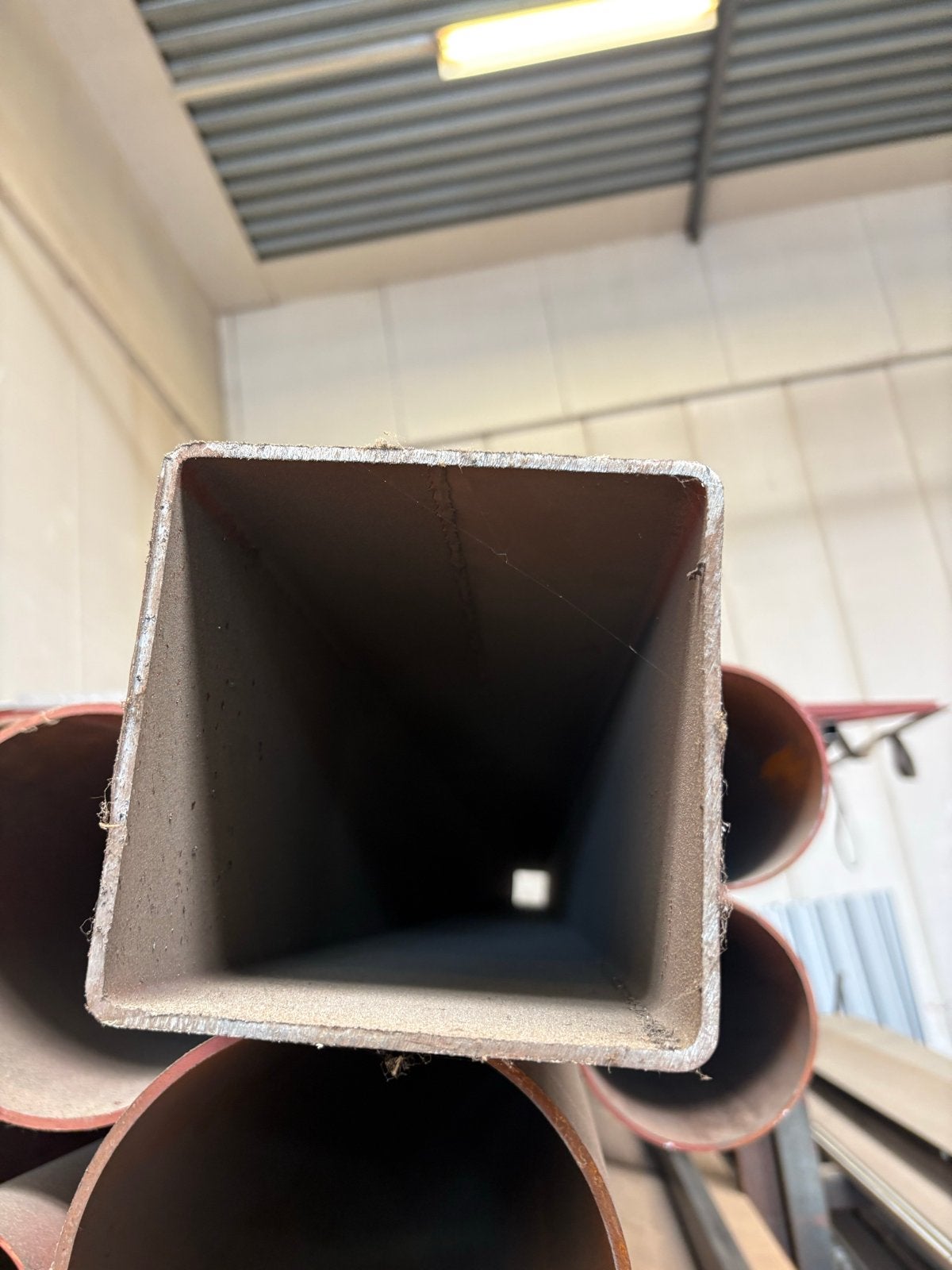Kokers 140x140x4 mm - Gestraald en Gemenied (3 stuks), Ophalen, Gebruikt, IJzer