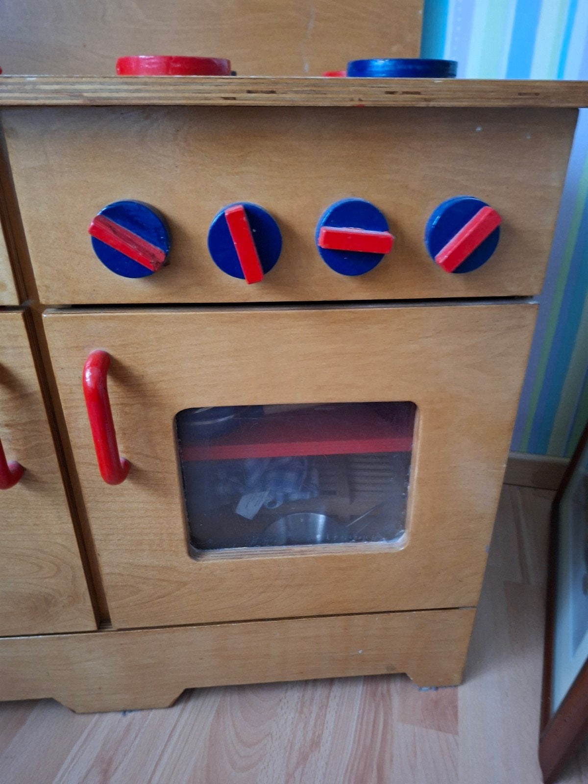 Houten speelkeuken met accessoires, Ophalen, Gebruikt, Hout, Speelkeuken