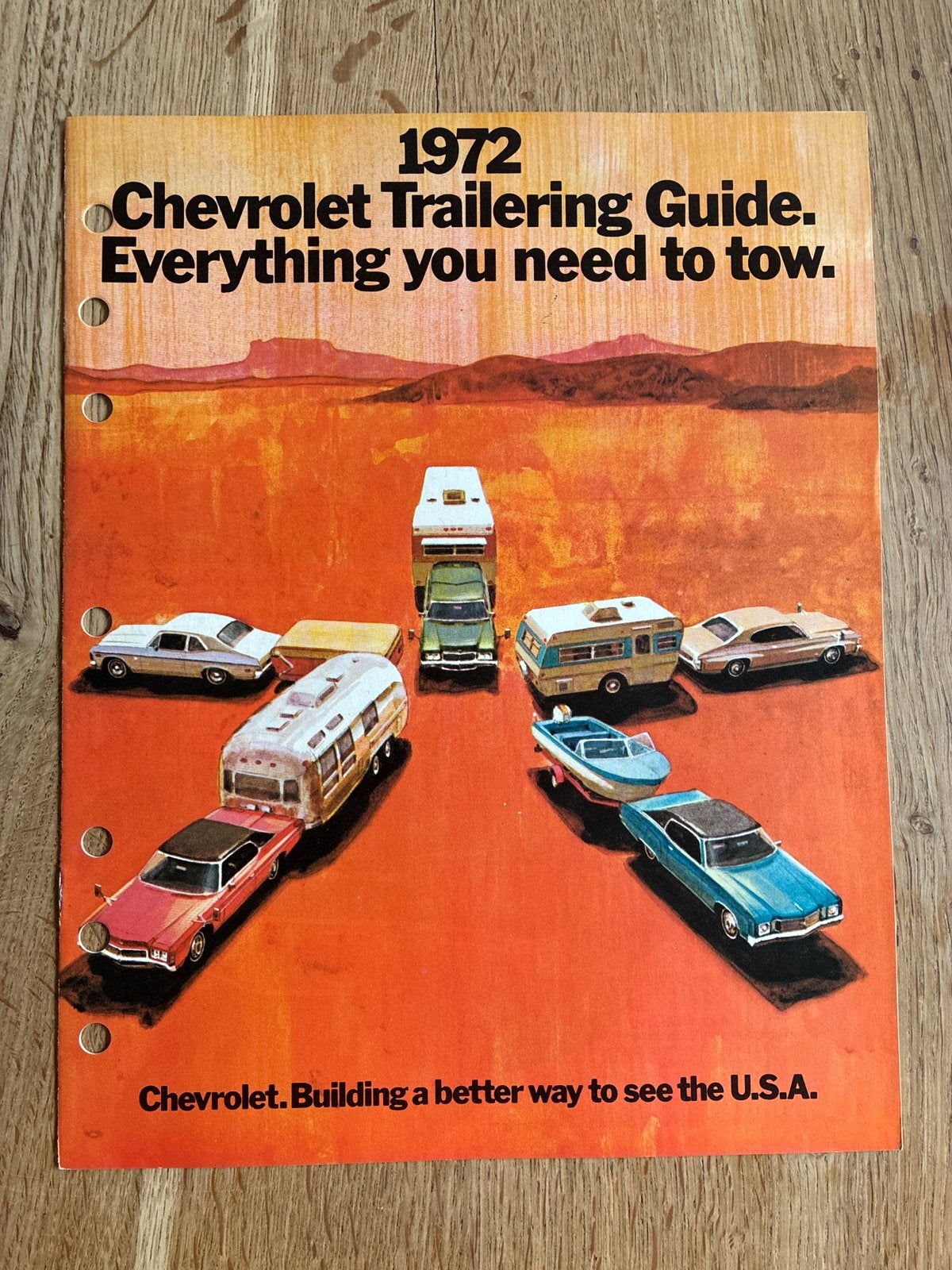 1972 Chevrolet trailering guide brochure, Boeken, Auto's | Folders en Tijdschriften, Verzenden, Zo goed als nieuw, Chevrolet