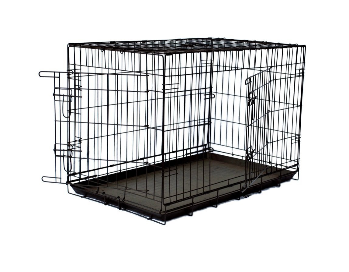 Hondenbench zwart, Dieren en Toebehoren, Hondenbenches, Ophalen, Zo goed als nieuw