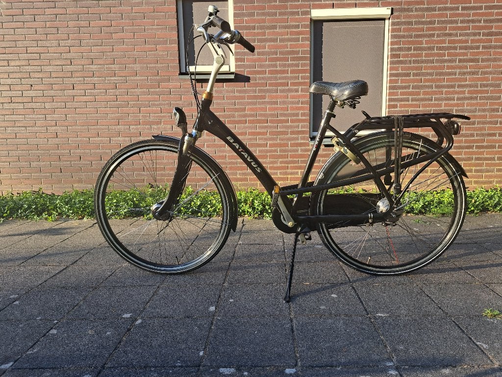 Batavus Mambo-7 versnellingen-framemaat: 53-kleur: zwart, Ophalen, 53 tot 56 cm, Batavus, Versnellingen