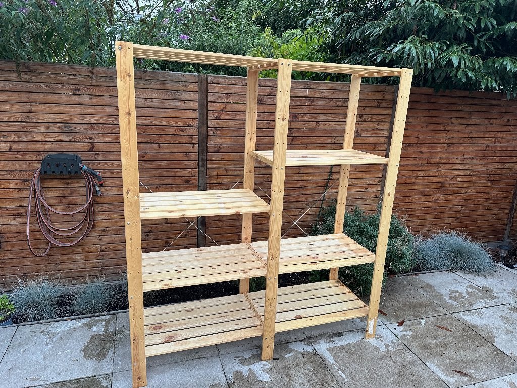 2x IKEA HEJNE houten stellingkast, Huis en Inrichting, Ophalen, Gebruikt
