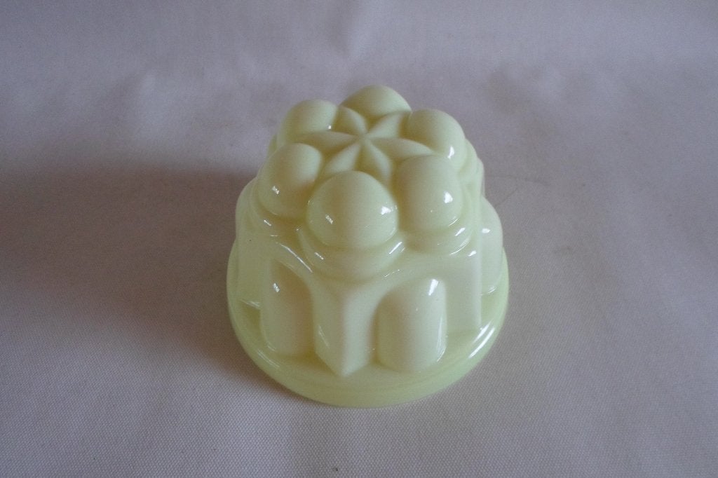 Copier Puddingvorm Glas Geel, Ophalen of Verzenden