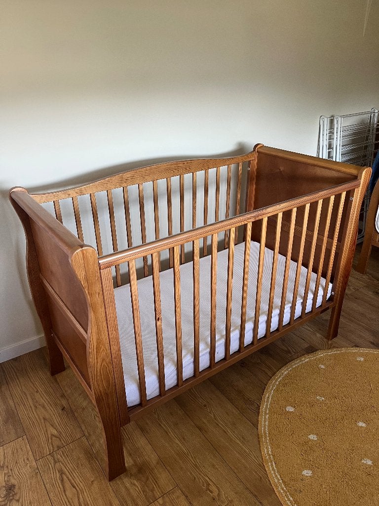 Woodies ledikant, Kinderen en Baby's, Ophalen, Zo goed als nieuw, Minder dan 140 cm, Matras