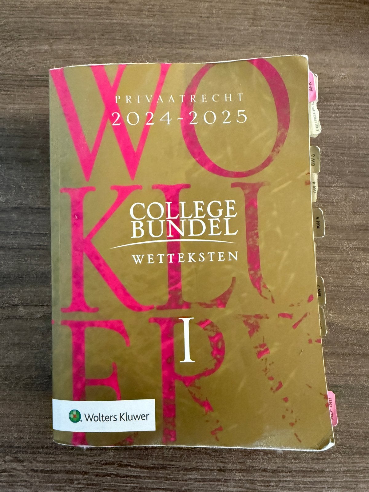 Collegebundel Privaatrecht 2024-2025 Wolters Kluwer, Boeken, Ophalen of Verzenden, Gamma, Zo goed als nieuw, HBO