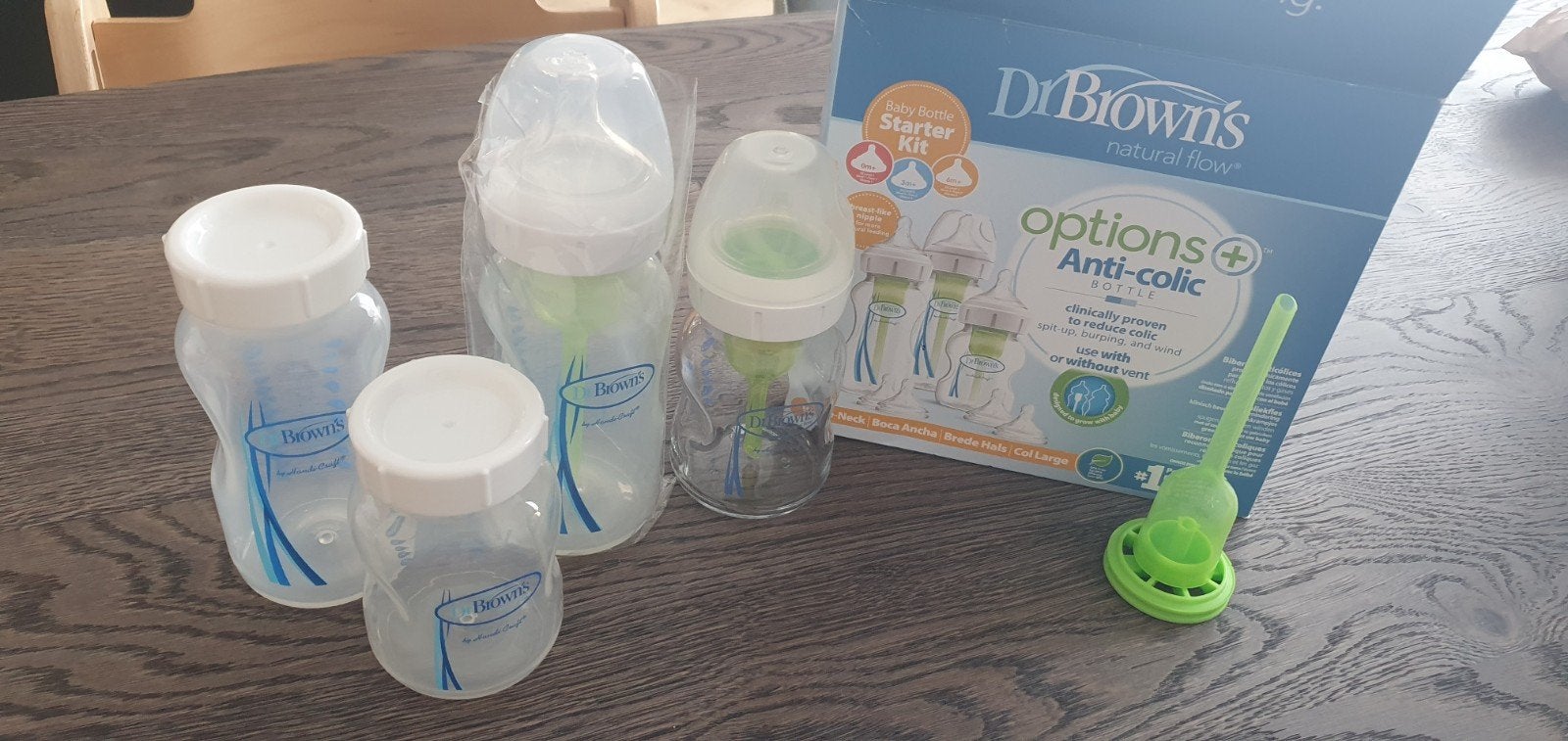 Dr Brown's flesjes plastic + glas, Ophalen of Verzenden, Overige typen