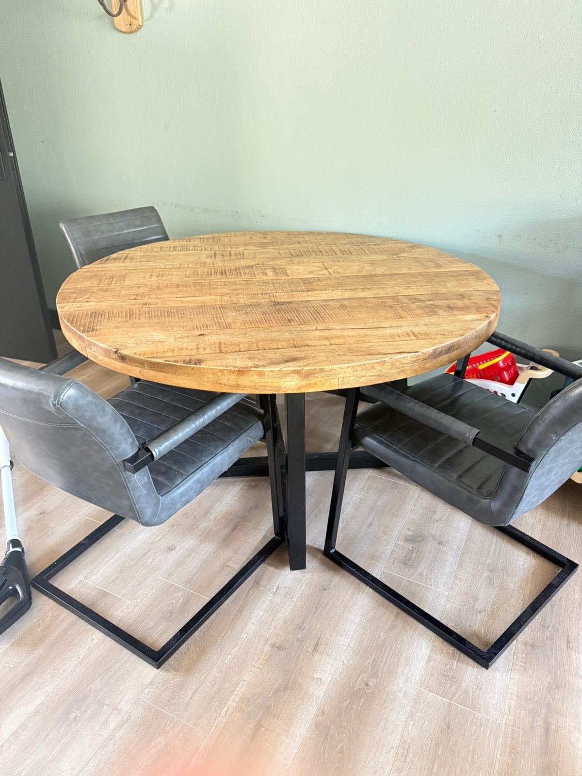 Eethoek met 3 stoelen, Huis en Inrichting, Ophalen, 200 cm of meer, 50 tot 100 cm, Zo goed als nieuw