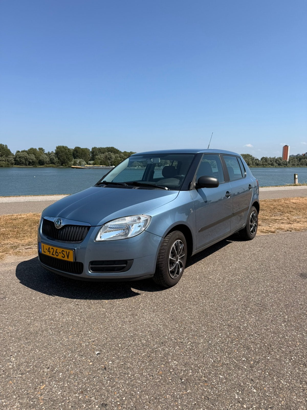 Skoda Fabia 1.2 44KW 2007 Blauw, Auto's, Voorwielaandrijving, 40 €/maand, Blauw, 1198 cc