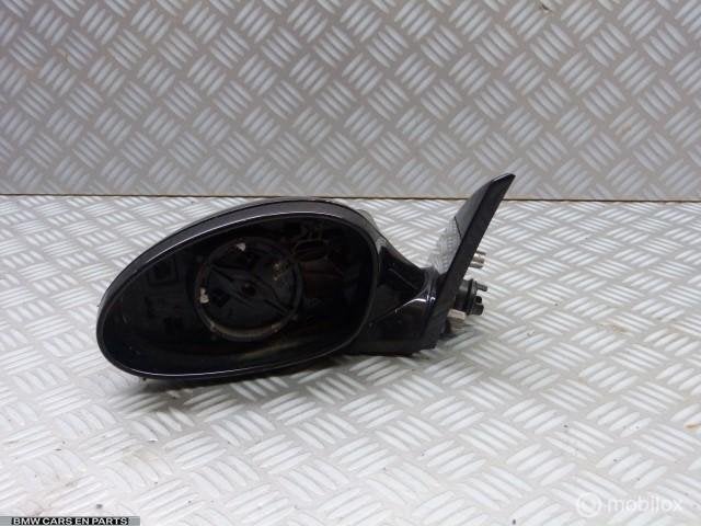 Buitenspiegel links BMW 1-serie E81 LCI '07-'12 668 zwart 2, Gebruikt, Ophalen of Verzenden, BMW, BMW