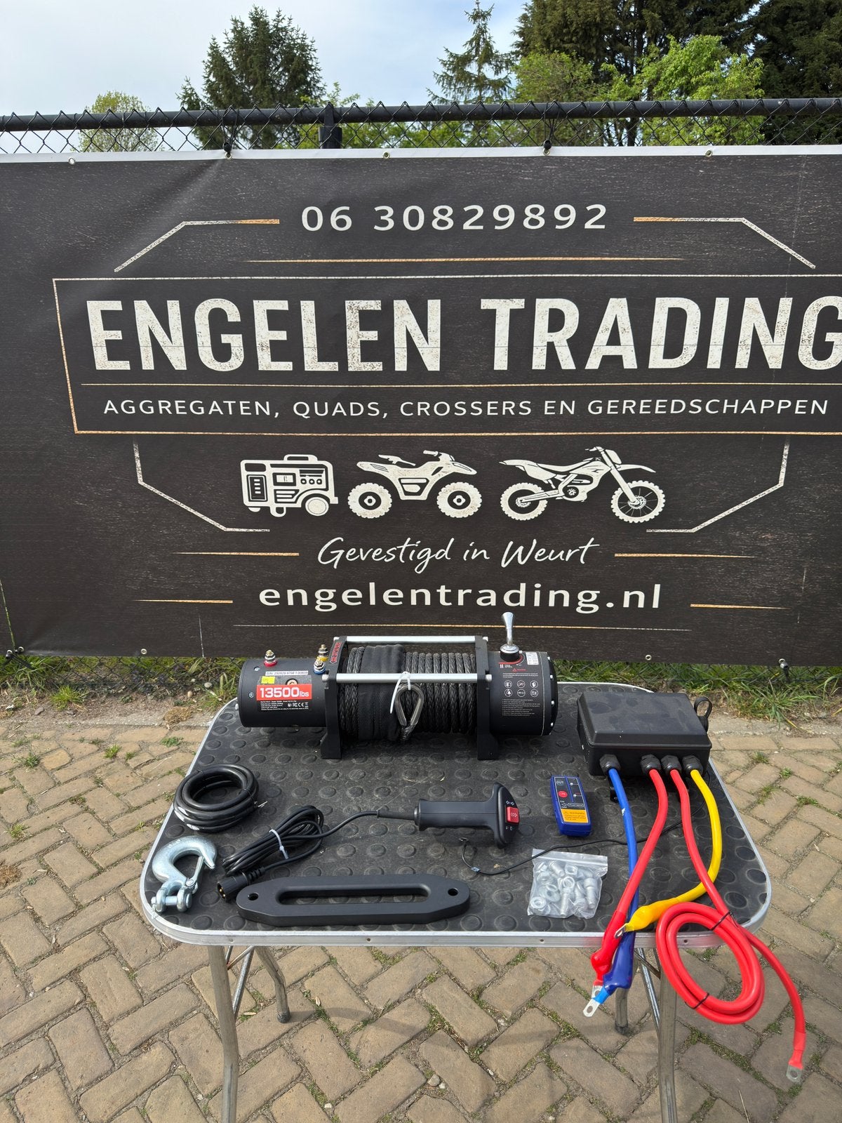 Lier 12v 6.1 ton incl afstandsbediening nieuw in doos, Doe-het-zelf en Verbouw, Lieren en Takels, Ophalen, Nieuw, Elektrisch