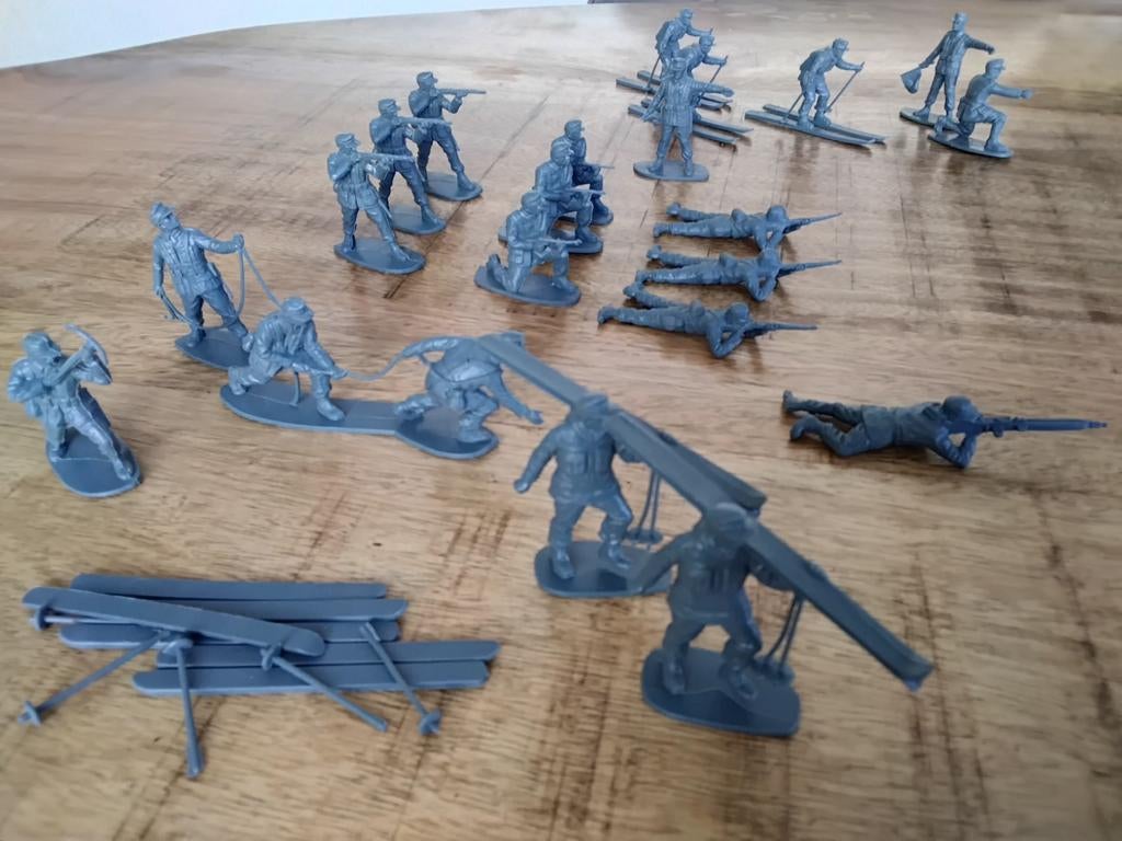 Airfix 1:32, Duits sneeuw paratroopers, 22st., Verzamelen, Poppetjes en Figuurtjes, Ophalen of Verzenden