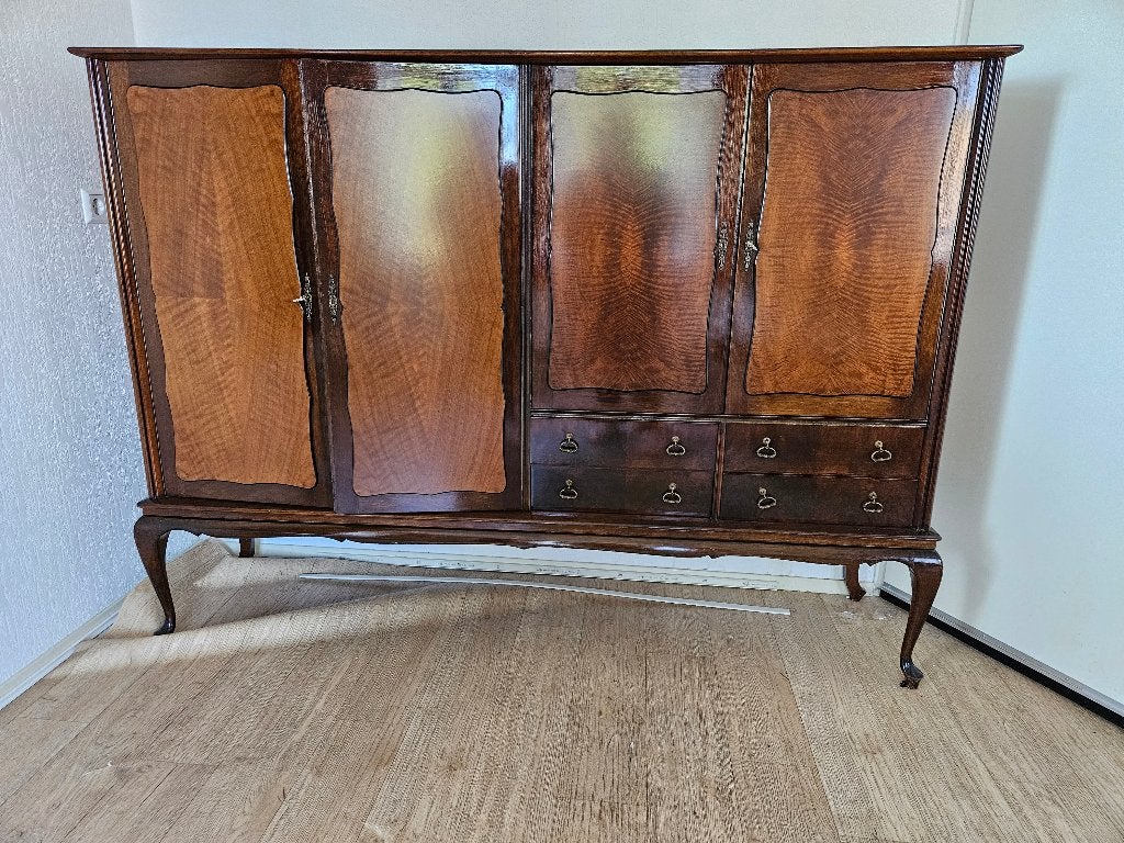 kast notenhout, Ophalen, Gebruikt, Met deur(en), Klassiek