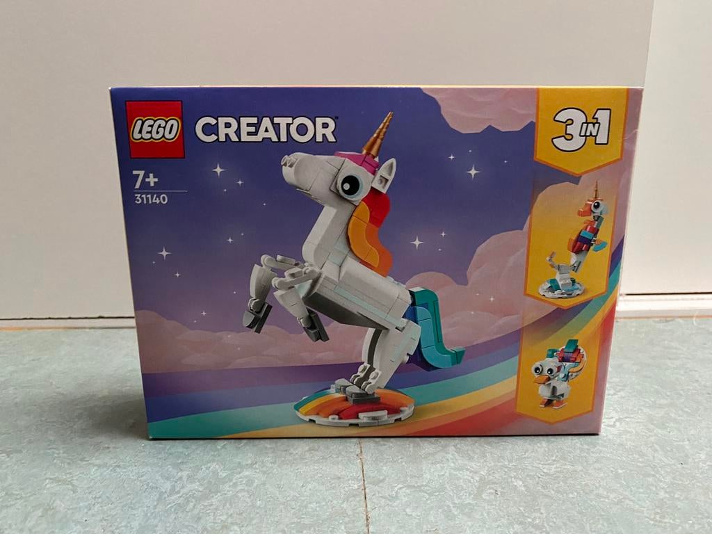 LEGO 31140 3-in-1 Magische Eenhoorn NIEUW, Lego, Nieuw, Ophalen of Verzenden, Ongeopend/sealed