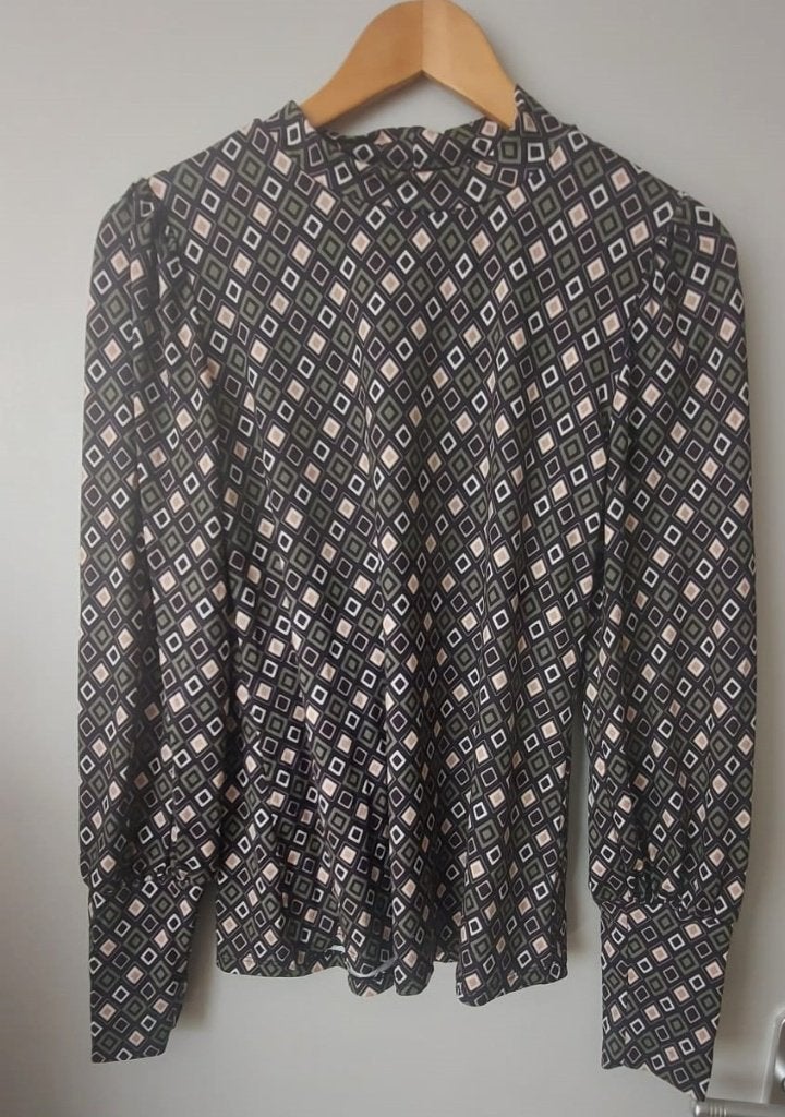 Chastar Blouse met Geometrisch Patroon - Maat S/M, Kleding | Dames, Maat 38/40 (M), Meerkleurig, Chastar, Ophalen of Verzenden
