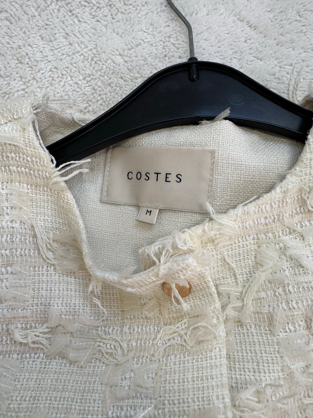 Costes tweed jasje maat M, Ophalen of Verzenden, Zo goed als nieuw, Maat 38/40 (M), Beige