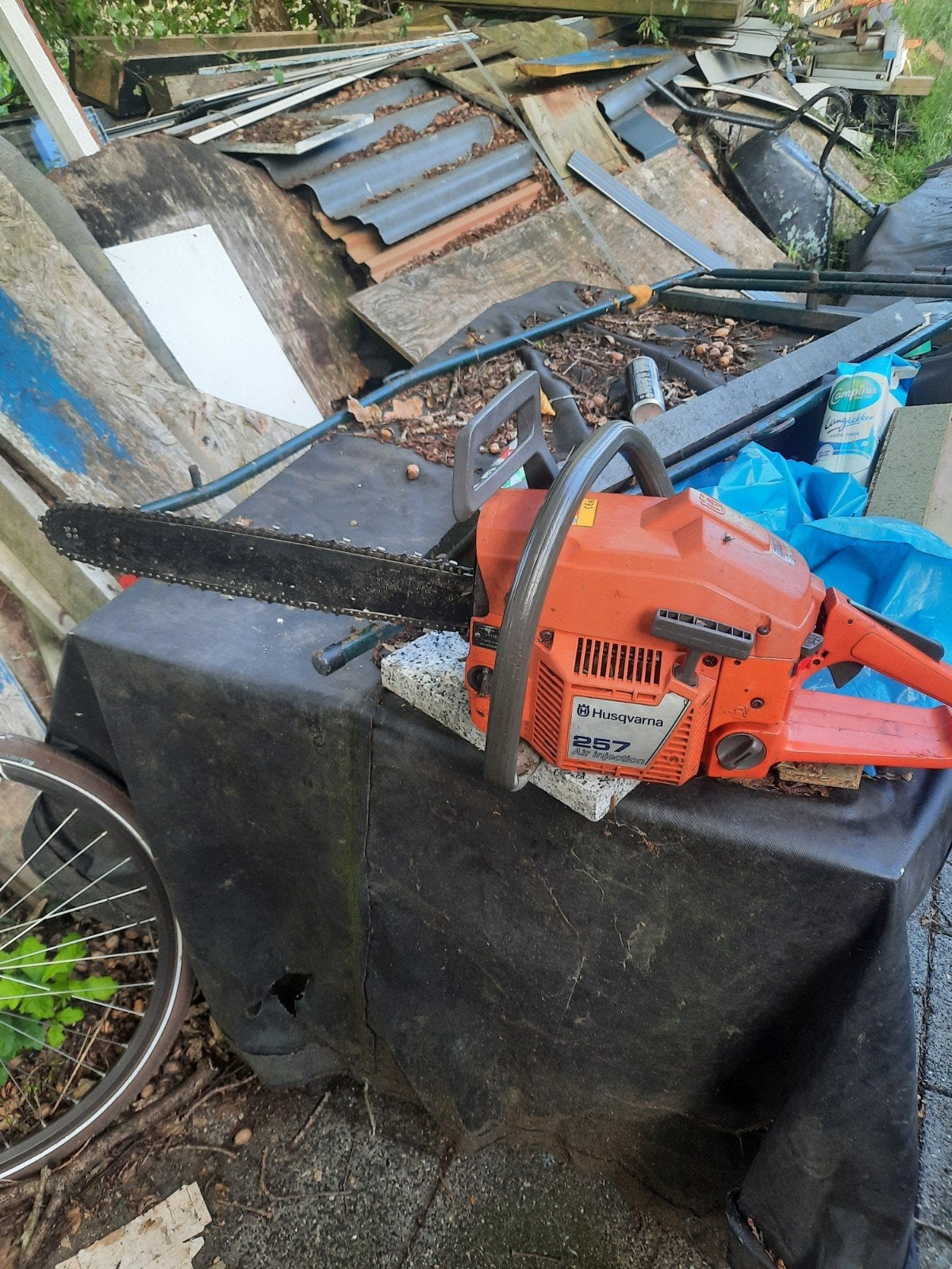 Husqvarna 257 Kettingzaag - Krachtig en Betrouwbaar, Ophalen of Verzenden, Gebruikt, Kettingzaag, Husqvarna